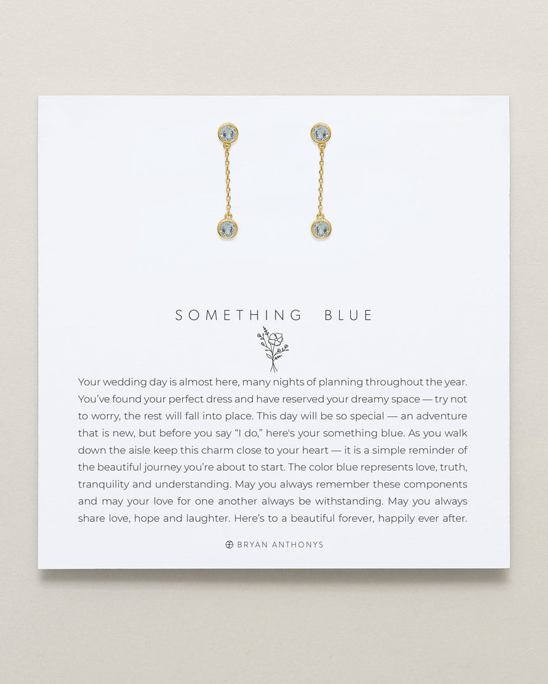 Something Blue Drop Earrings