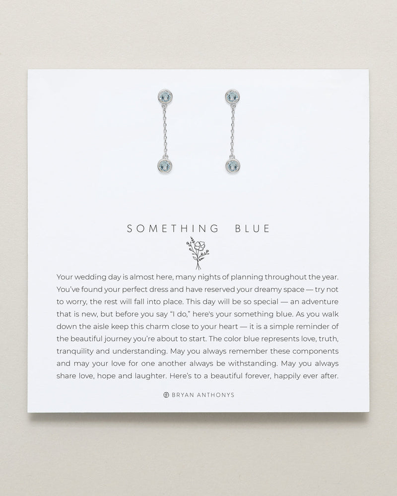 Something Blue Drop Earrings