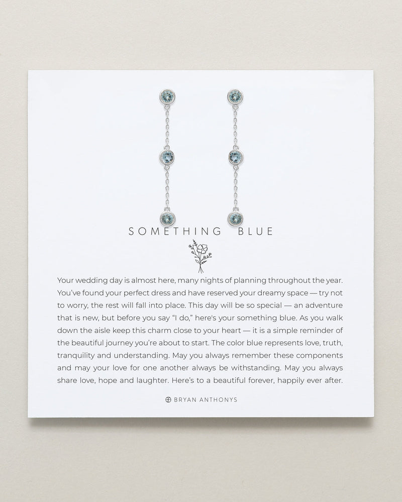 Something Blue Linear Earrings
