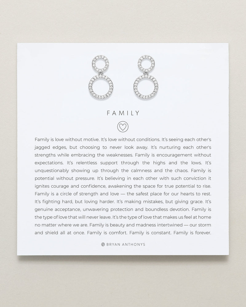 Family Drop Earrings