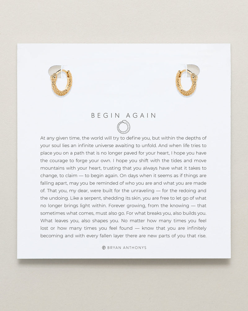 Begin Again Mini Hoop Earrings