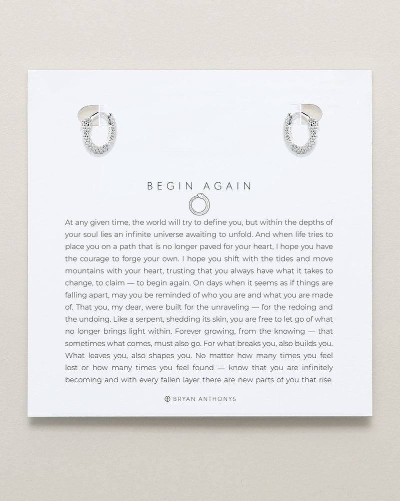 Begin Again Mini Hoop Earrings