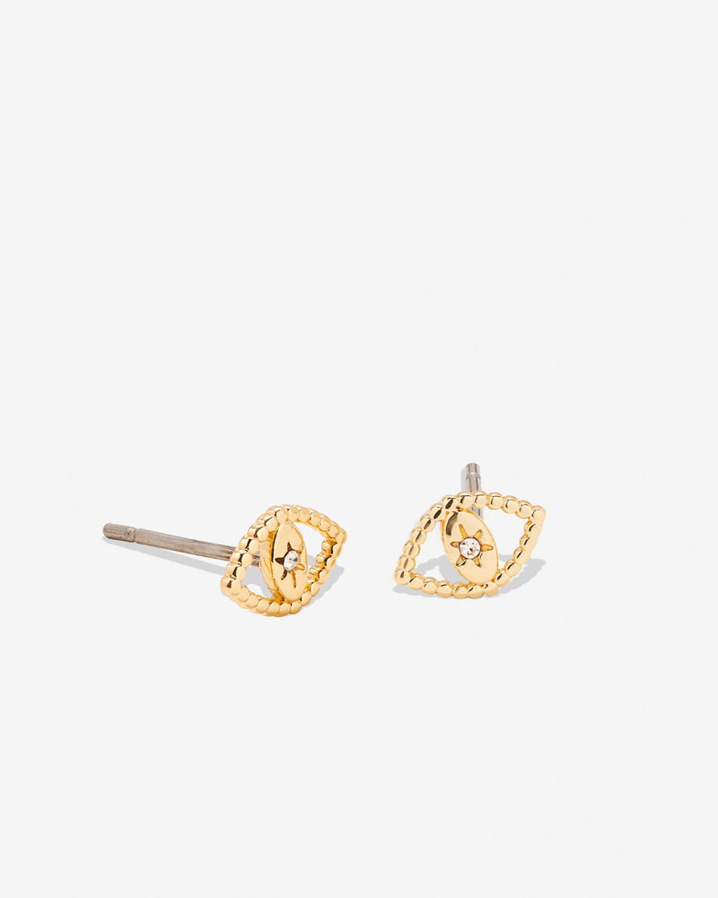 Just For Luck Evil Eye Earrings