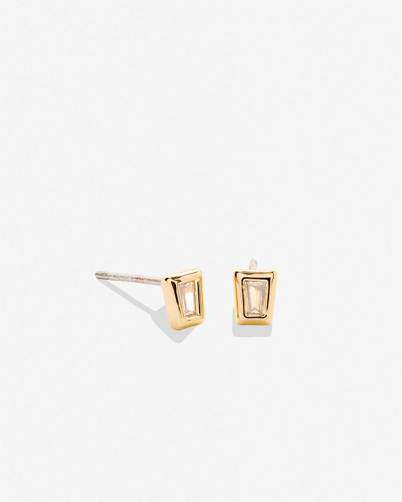 Beautifully Broken Baguette Stud Earrings