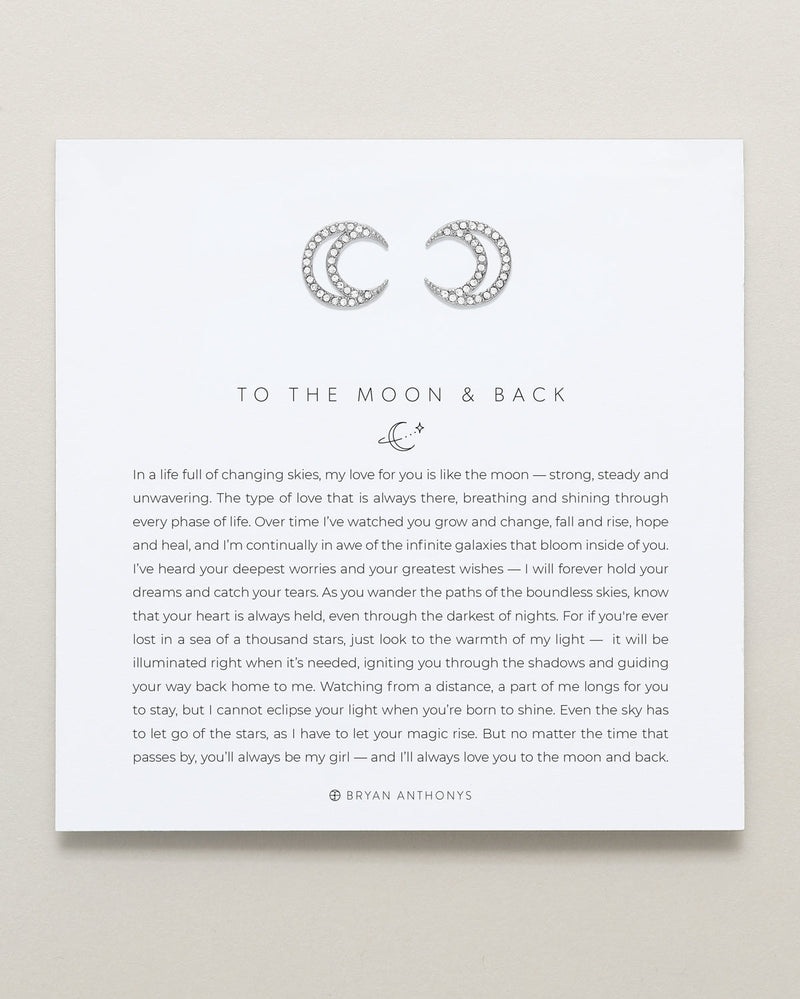 To the Moon and Back Stud Earrings