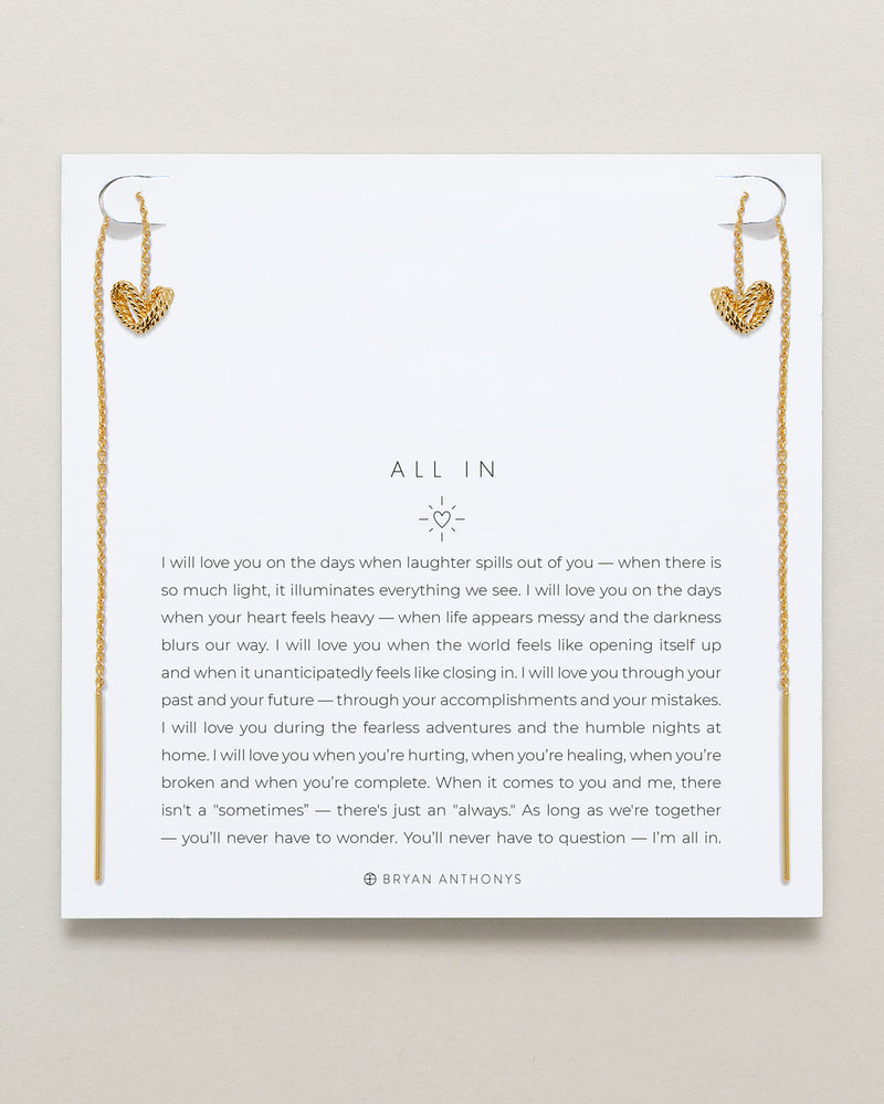 All In Threader Earrings
