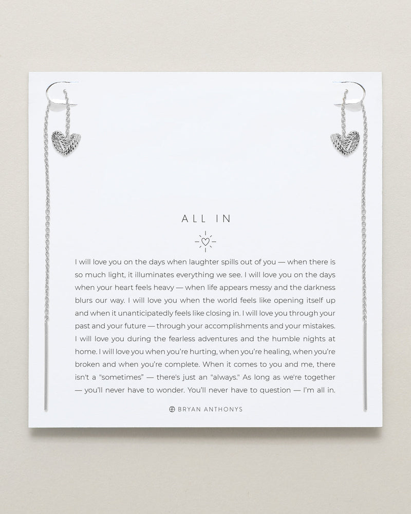 All In Threader Earrings