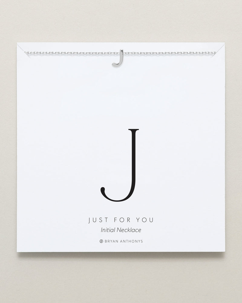 Just For You Initial Necklace — J
