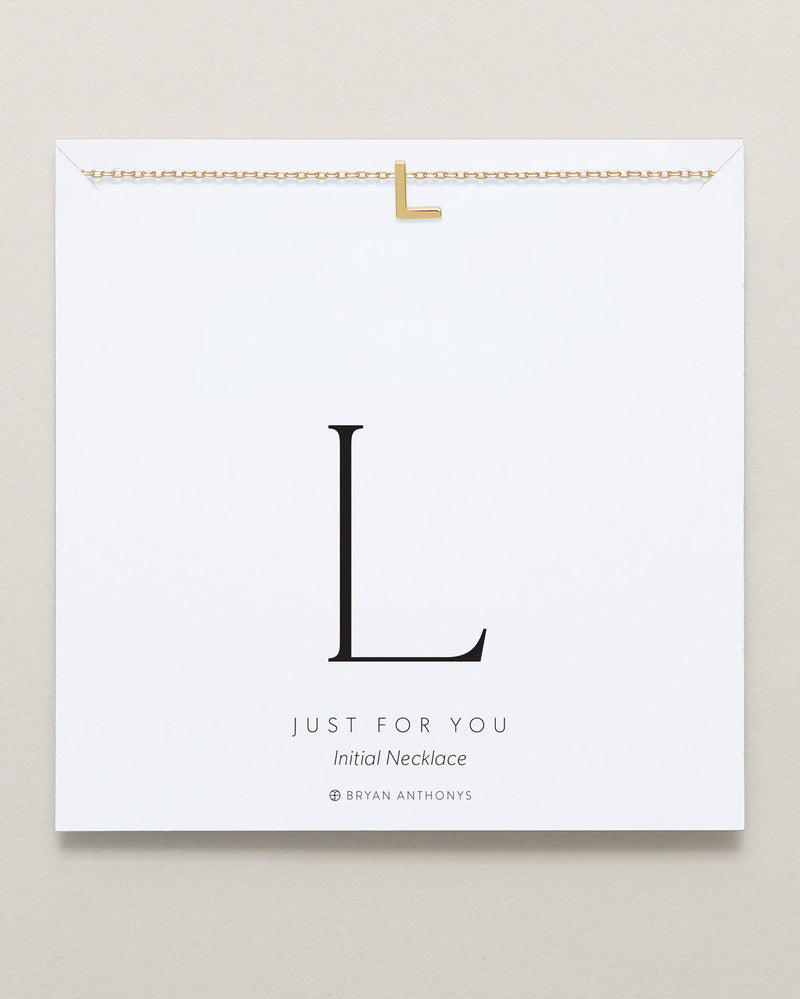 Just For You Initial Necklace — L