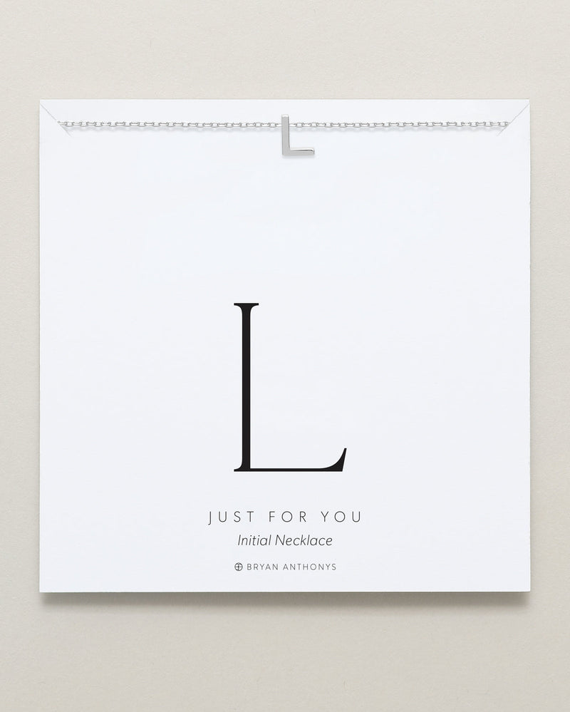Just For You Initial Necklace — L