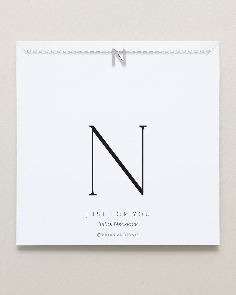 Just For You Initial Necklace — N