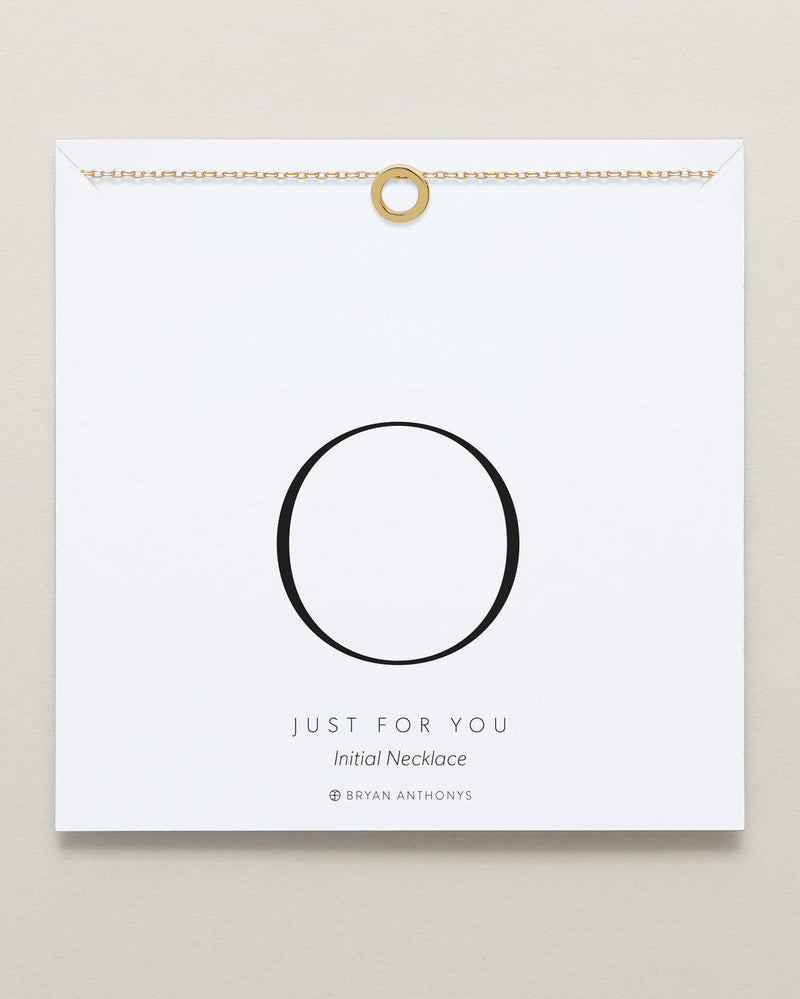Just For You Initial Necklace — O