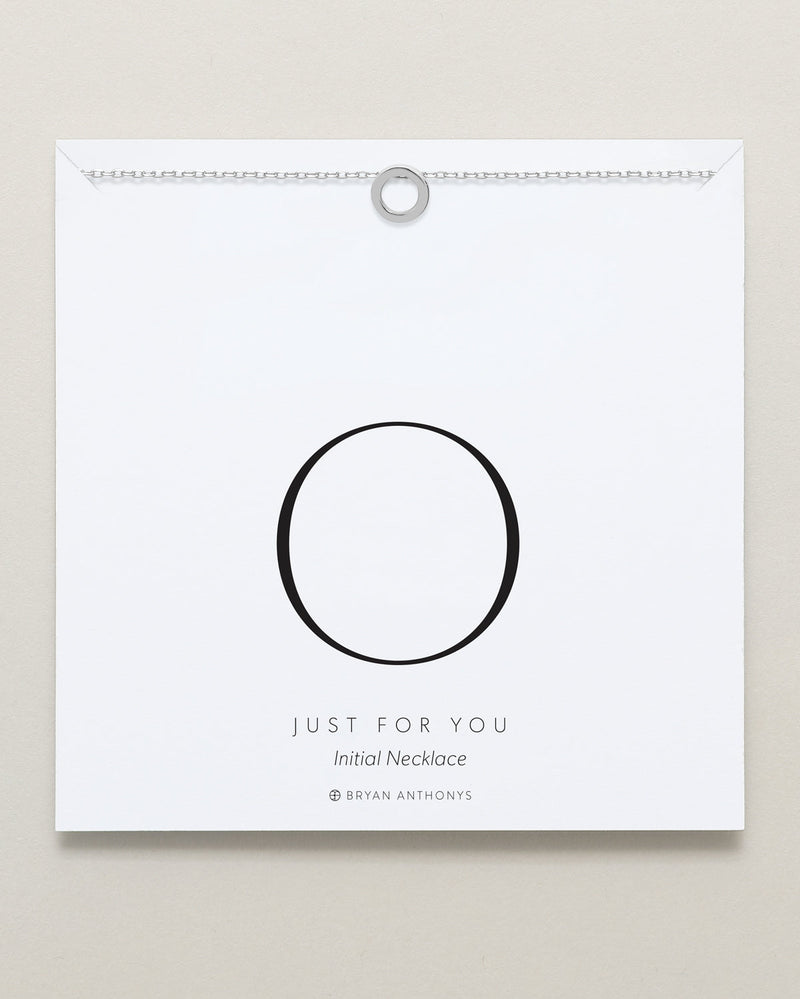 Just For You Initial Necklace — O