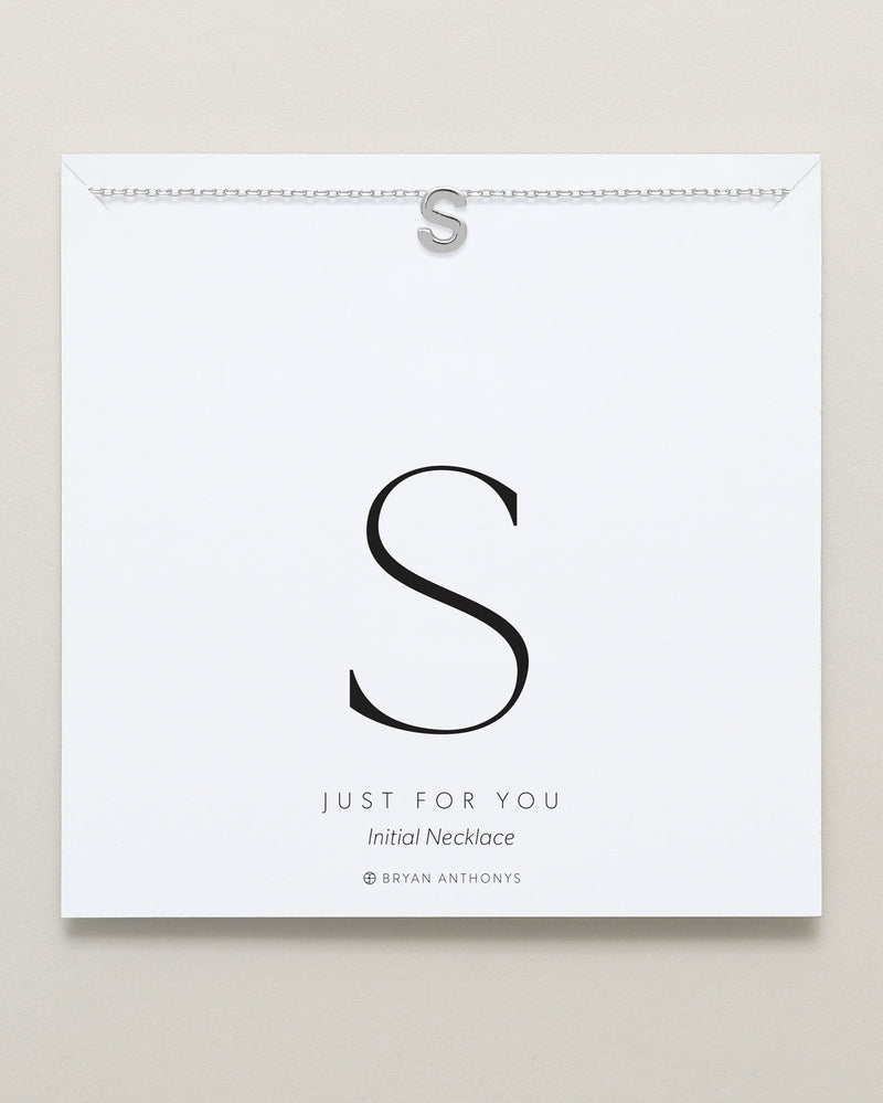 Just For You Initial Necklace — S