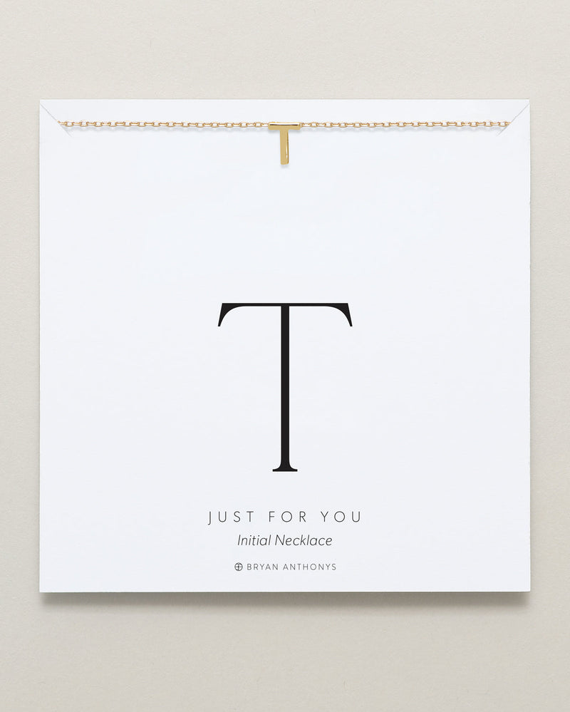 Just For You Initial Necklace — T