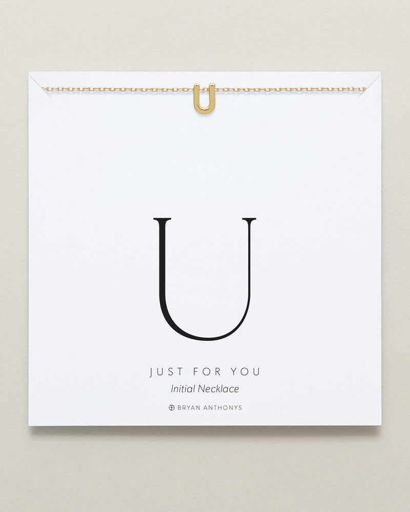 Just For You Initial Necklace — U