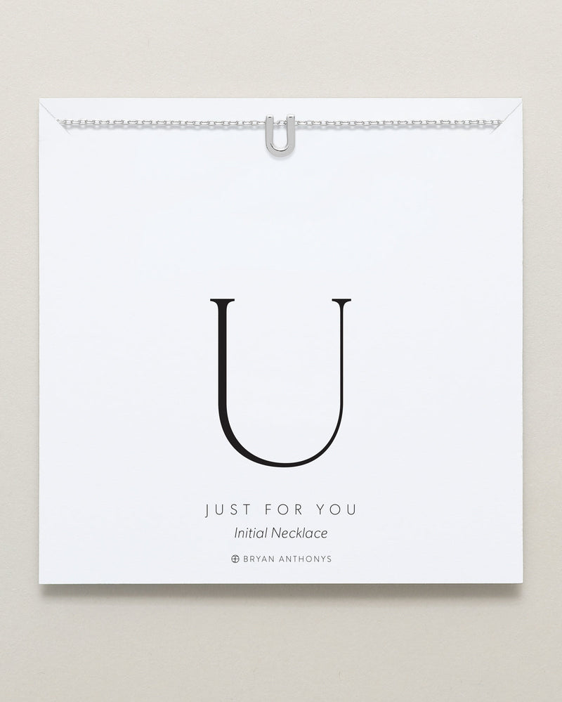 Just For You Initial Necklace — U