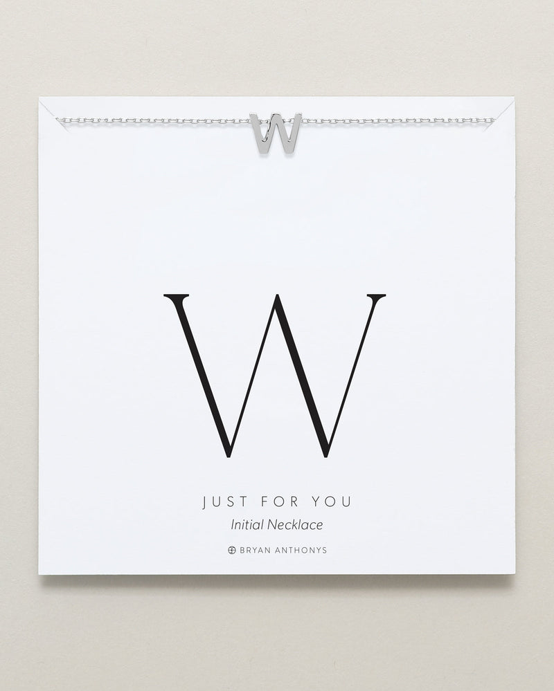 Just For You Initial Necklace — W
