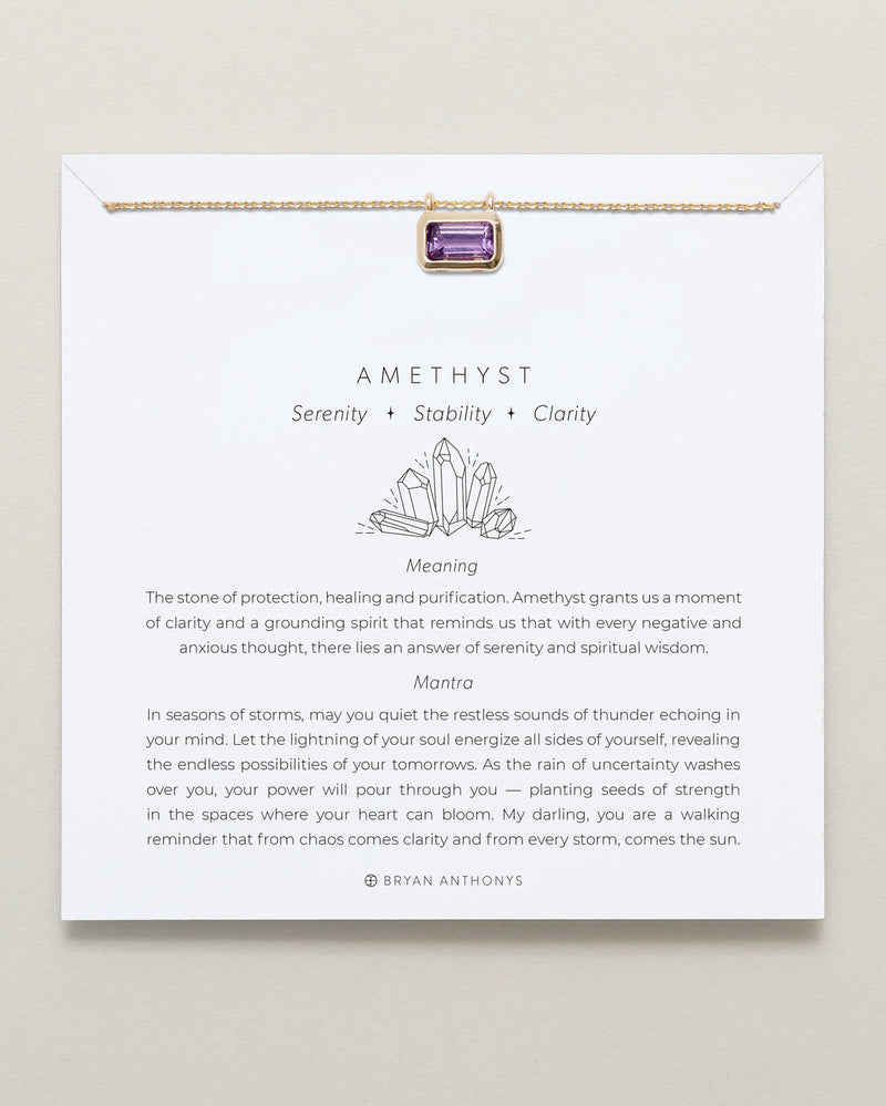 Healing Stone Necklace Amethyst