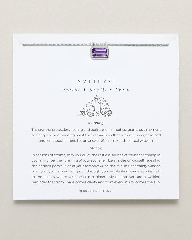 Healing Stone Necklace Amethyst