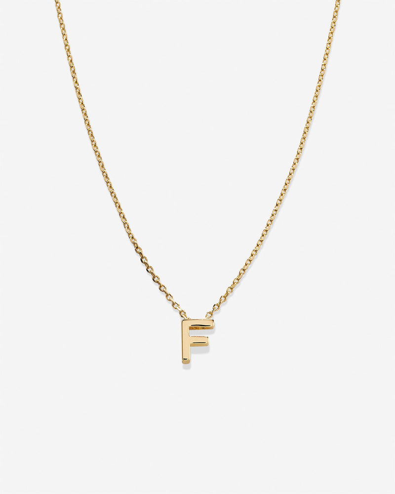 Just For You Initial Necklace — F