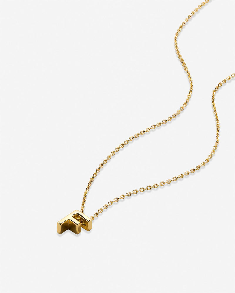 Just For You Initial Necklace — F