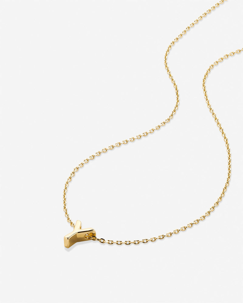 Just For You Initial Necklace — Y