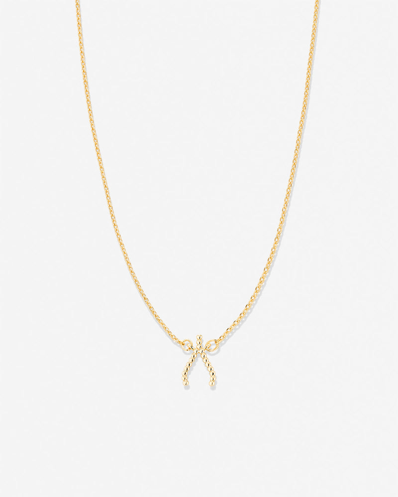 Just For Luck Wishbone Necklace