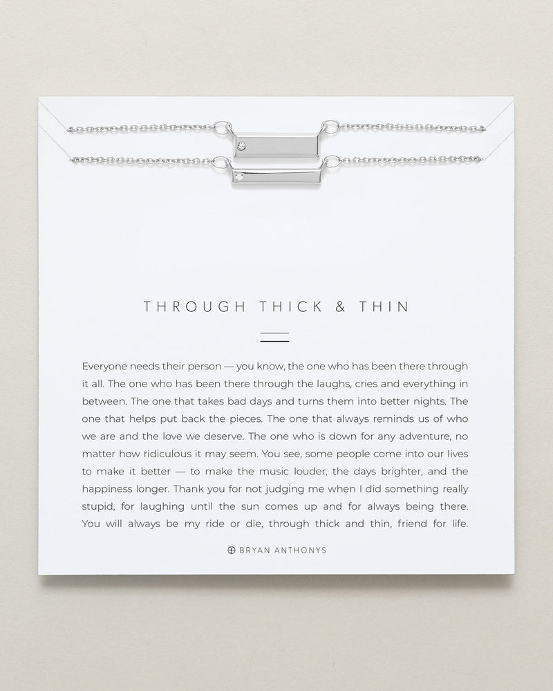 Through Thick & Thin Necklace Set