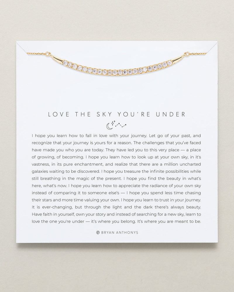 Love The Sky You're Under Pave Necklace