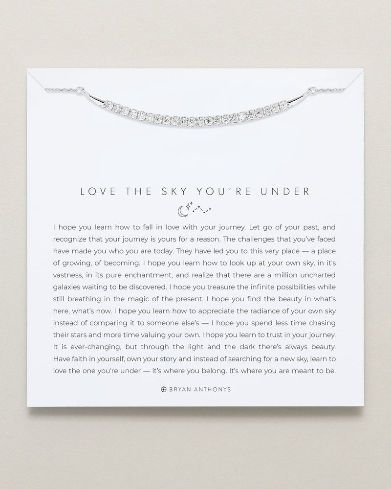 Love The Sky You're Under Pave Necklace