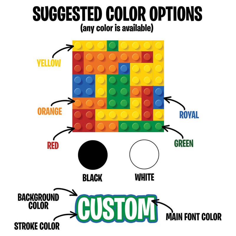 Building Blocks with Name - Personalized Blanket