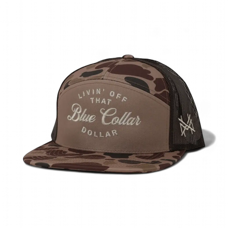 Blue Collar Dollar Snapback Hat