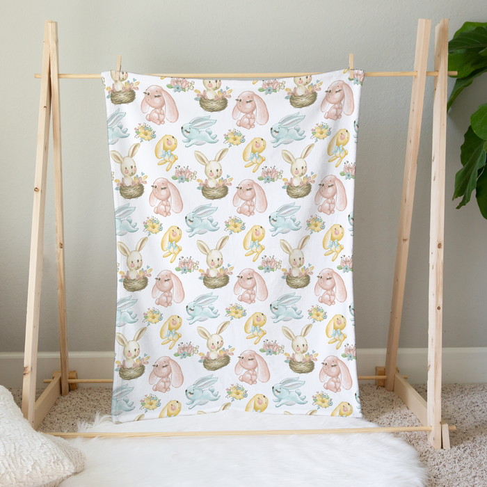 Baby & Toddler Minky Blanket - Bunnies