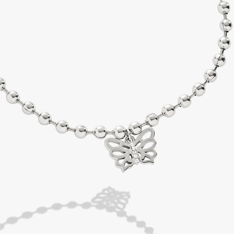 Butterfly Ball Chain Bracelet