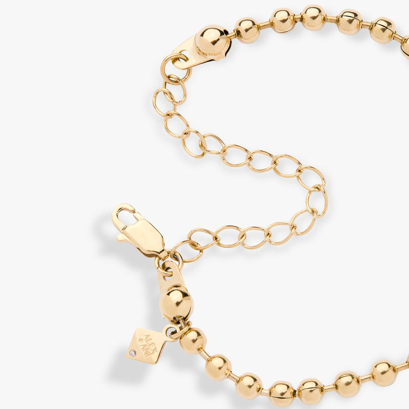 Cross Ball Chain Bracelet
