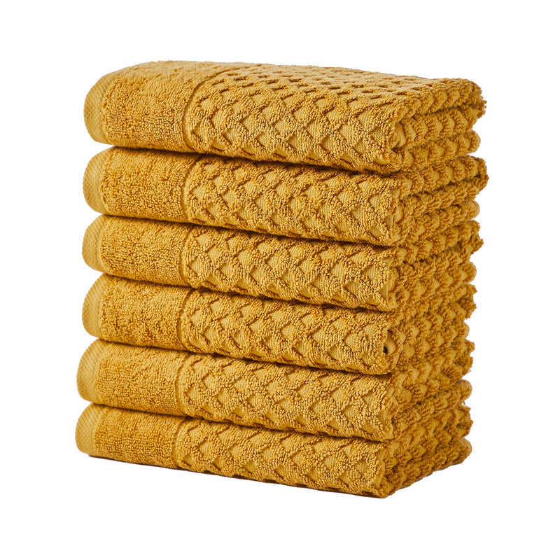 Cotton Diamond Waffle Weave Bath Towel Set - Grayson Collection