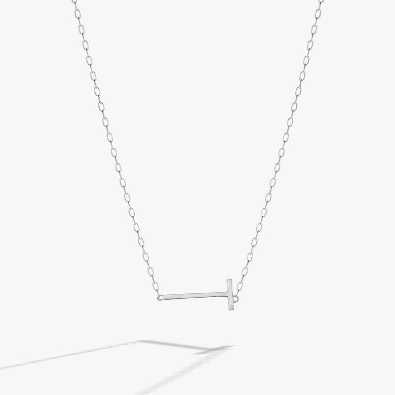 Initial T Precious Elongated Necklace