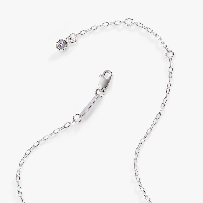 Initial E Precious Elongated Necklace