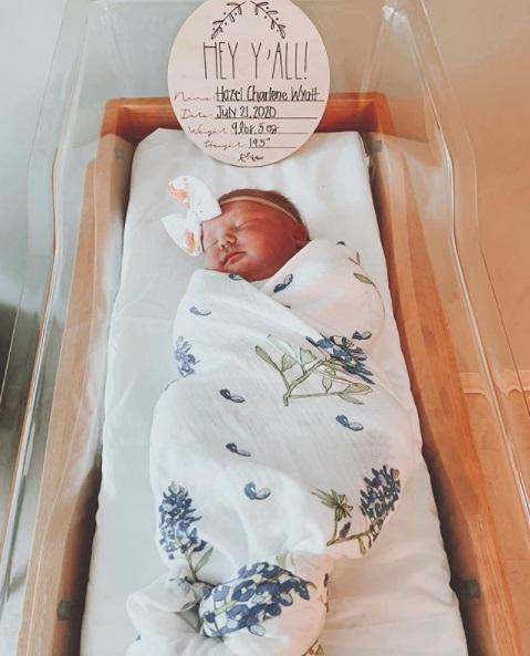 Gift Set: Bluebonnets Baby Muslin Swaddle Blanket and Burp Cloth/Bib Combo