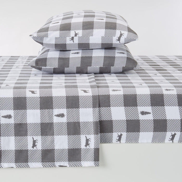 100% Turkish Cotton Flannel Sheet Sets - Boulder Collection