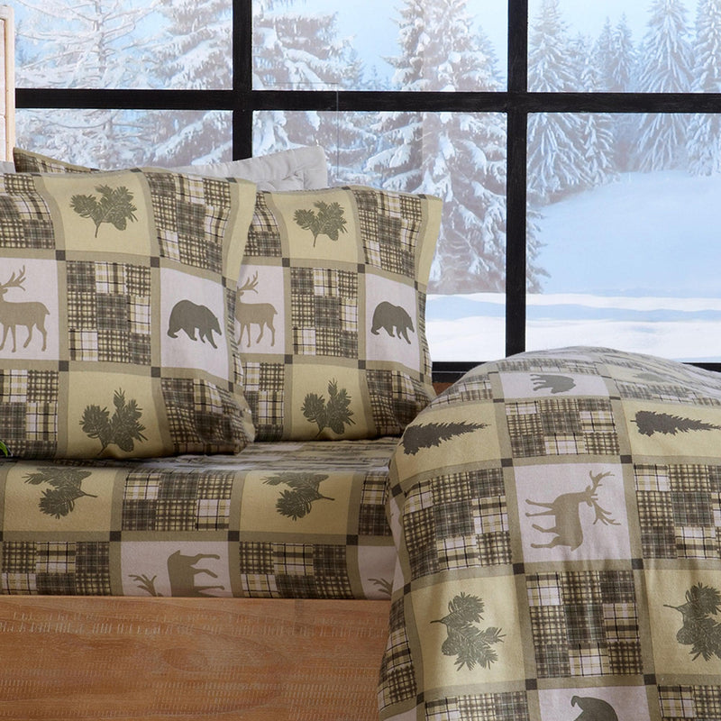 100% Turkish Cotton Flannel Sheet Sets - Boulder Collection