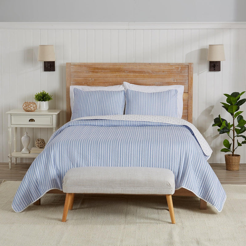 3-Piece Stripe Quilt - Marcie Collection