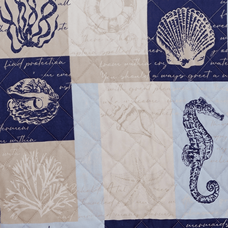 Seaside Patchwork Coastal Quilt Set - Caspian Collection