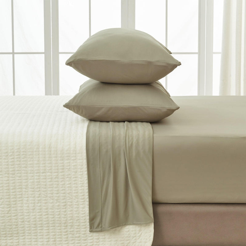 4-Piece Interlock Microfiber Sheet Set - Mackenna Collection