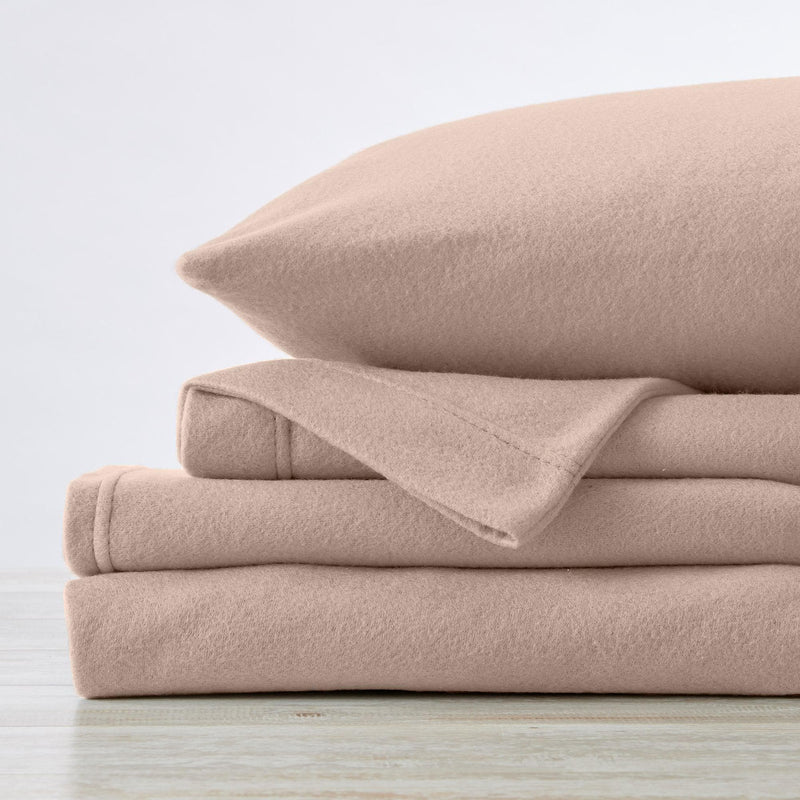 4-Piece Solid Fleece Sheet - Christina Collection