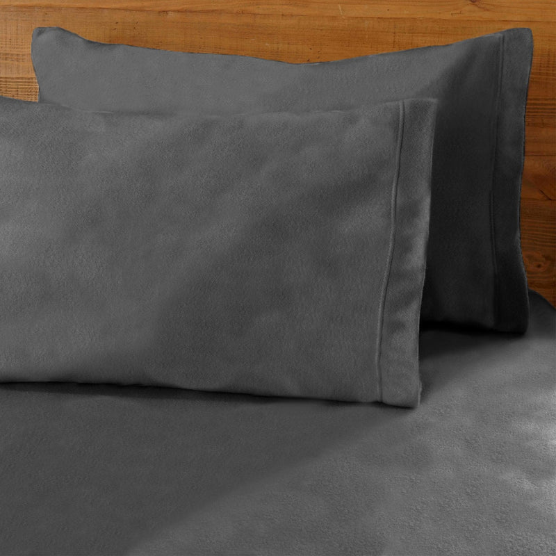 4-Piece Solid Fleece Sheet - Christina Collection