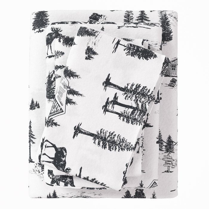 4-Piece Turkish Cotton Flannel Sheet - Lakeview Collection