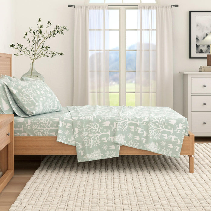 4-Piece Turkish Cotton Flannel Sheet - Lakeview Collection