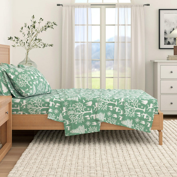 4-Piece Turkish Cotton Flannel Sheet - Lakeview Collection